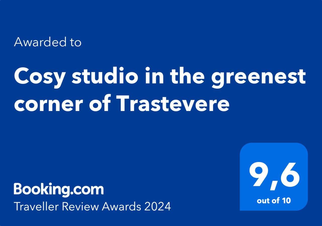 Cosy Studio In The Greenest Corner Of Trastevere Rome Bagian luar foto